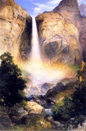 Bridal Veil Falls, Yosemite Valley by Oil Painting Reproduction