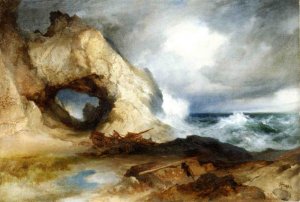 The Cavern, California Coast also known as Sinbad Wrecked by Oil Painting Reproduction